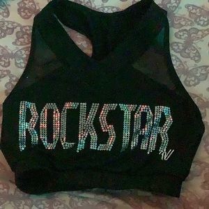 Rockstar cheer sports bra